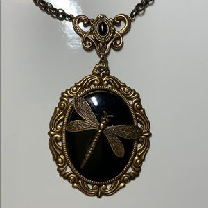 Vintage Dragonfly necklace w/ Lobster claw clasp.